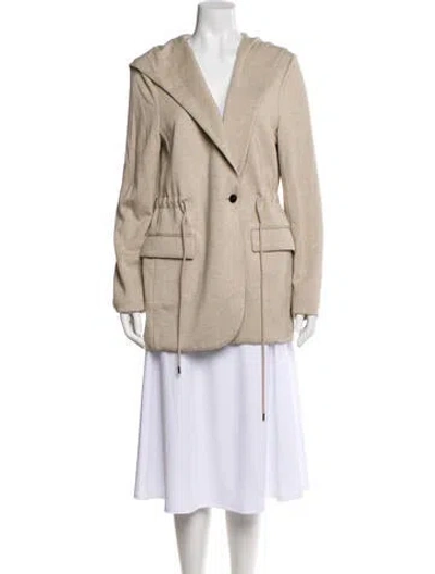 Pre-owned Theory Coat In Neutral