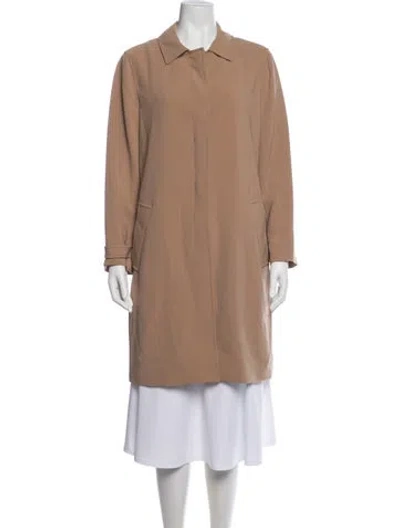 Pre-owned Theory Coat In Neutrals
