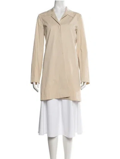 Pre-owned Theory Coat In Neutrals