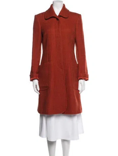 Pre-owned Theory Coat In Orange