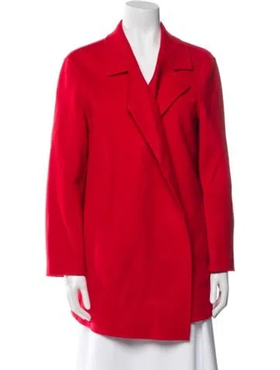 Pre-owned Theory Coat In Red