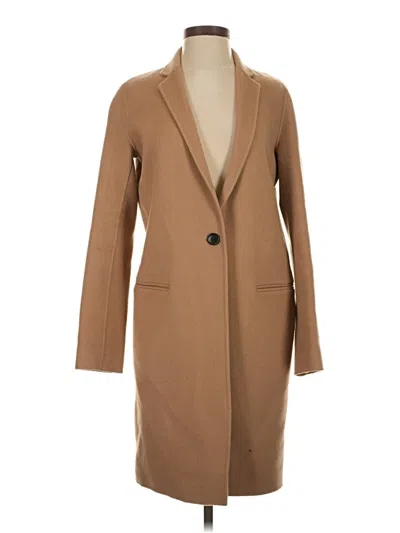 Pre-owned Theory Coat In Tan