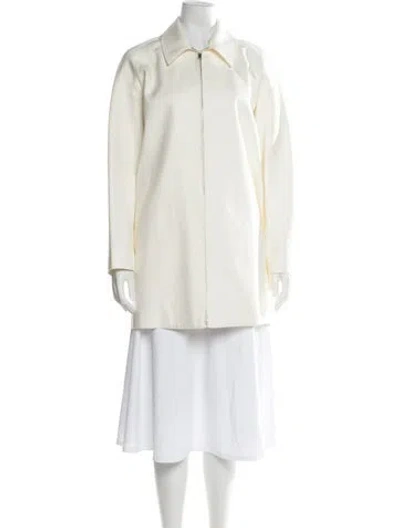 Pre-owned Theory Coat In White