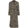 Theory Women's Leopard-print Stretch-wool Trench Coat