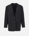 Theory Single Breasted Tailored Blazer In Black