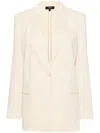 Theory Shawl-lapels Single-breasted Blazer In Y0d Light Linen