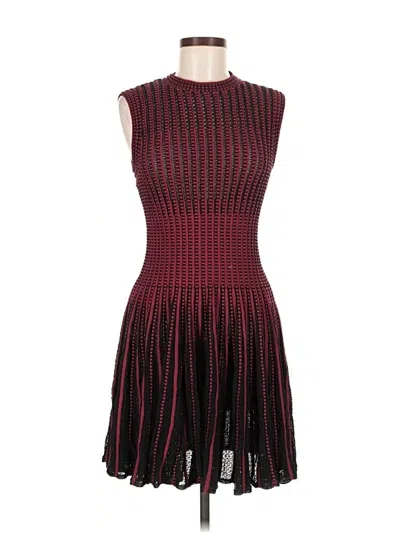 Pre-owned Theory Cocktail Dress In Burgundy