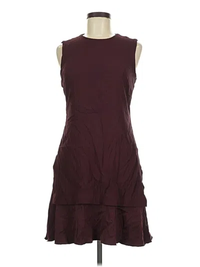Pre-owned Theory Cocktail Dress In Burgundy