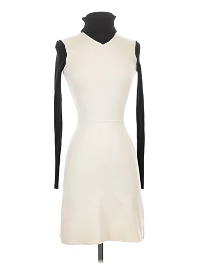 Pre-owned Theory Cocktail Dress In White
