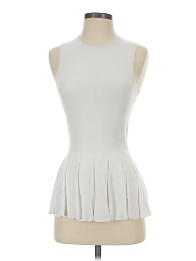 Pre-owned Theory Cocktail Dress In White
