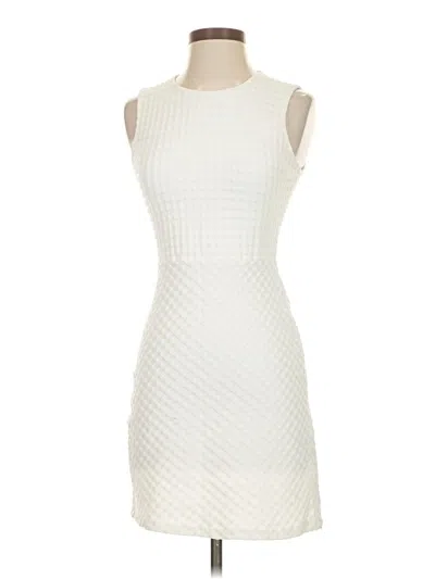 Pre-owned Theory Cocktail Dress In White