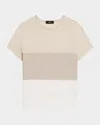 Theory Tiny Tee 2 Nebulous Organic Cotton Top In White