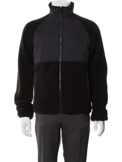 Pre-owned Theory Colorblock Pattern Windbreaker In Black