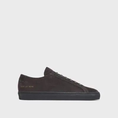 Theory Common Projects Men's Original Achilles Sneakers In Charcoal