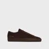 Theory Common Projects Men's Original Achilles Sneakers In Dark Brown
