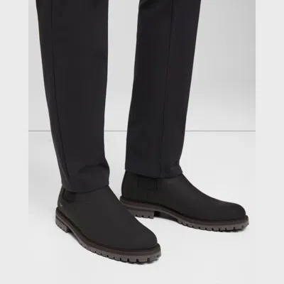 Theory Common Projects Men's Winter Chelsea Boots In Black