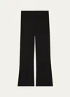 Theory Kick Flare Ankle Pants In Blk