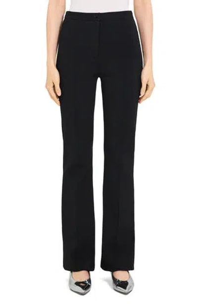 THEORY THEORY COMPACT CREPE FLARE PANTS