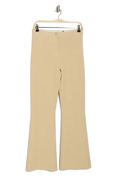 Theory Compact Crepe Flare Pants In New Sand