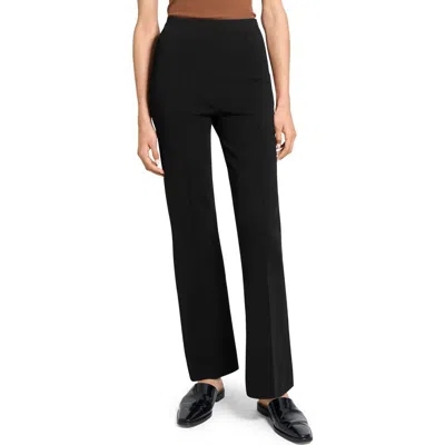 Theory Compact Crepe Pants In Black