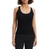 Theory Womens Ribbed Sleeveless Tank Top In Black