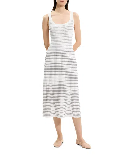 THEORY CONTRAST STRIPE DRESS