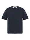 Theory Contrasting-trim T-shirt In Blue