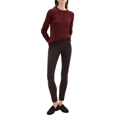 Theory Core Scuba Womens Stretch High Rise Leggings In Brown