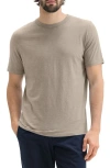 Theory Cosmo Solid Crewneck T-shirt In Brown