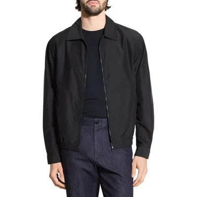 THEORY THEORY COTTON & NYLON ZIP JACKET