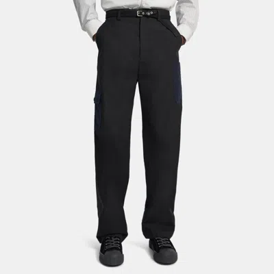 Theory Cotton Gabardine Cargo Pant In Black