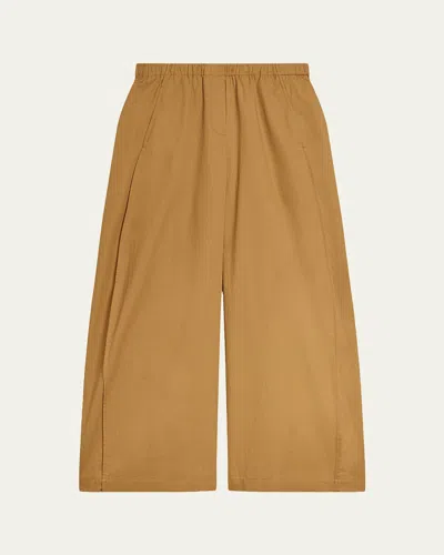 Theory Cotton Parachute Pants In Brown