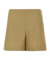 Theory Cotton Shorts With Back And Side Pockets In Green