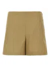 Theory Cotton Shorts With Back And Side Pockets In Neutrals