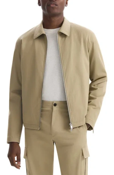 THEORY THEORY COTTON TWILL ZIP CUFF BOMBER JACKET