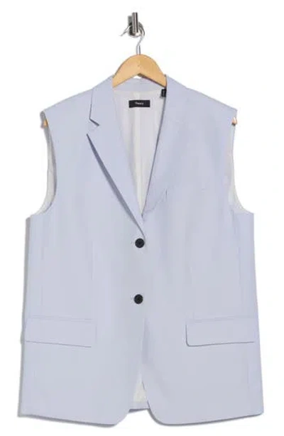 Theory Cotton Vest In Blue