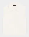 Theory Stretch Cotton Blend Zip Sweater Vest In Natural