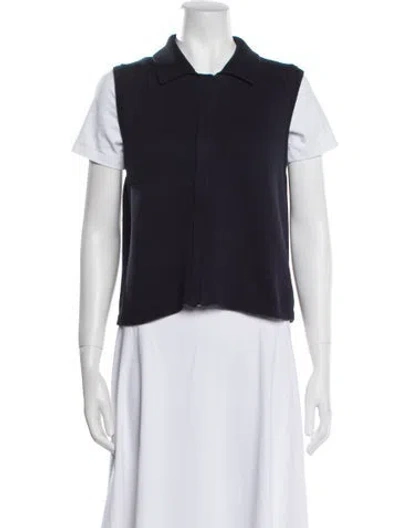 Pre-owned Theory Cowl Neck Sweater In Blue