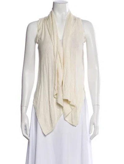 Pre-owned Theory Cowl Neck Sweater In Neutral