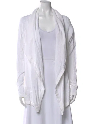 Pre-owned Theory Cowl Neck Sweater In White