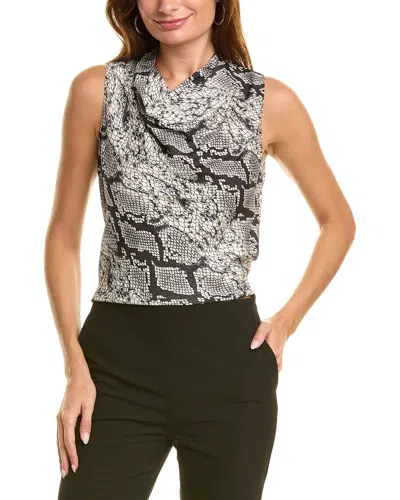 THEORY COWL SILK BLOUSE