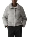 Theory Cozy Collar Puffer Coat In White