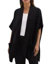 Theory Cozy Wool Poncho In Black