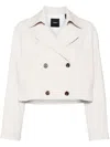 THEORY CREPE CROPPED JACKET