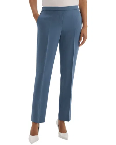 Theory Crepe Full Length Pant In Blue