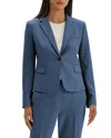 Theory Crepe Jacket In Blue