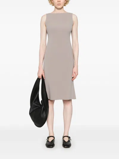 THEORY CREPE MIDI DRESS