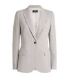 Theory Staple Blazer In Admiral Crepe In Ivory
