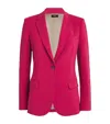 Theory Admiral Crepe One-button Staple Blazer In Multi