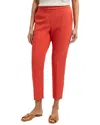 Theory Treeca Crop Pull-on Pants In Red